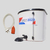 Calefon Electrico Ducha Con Cable 20 Litros Pvc Completo - comprar online
