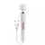Massageador Elétrico com 10 Vibrações e Cabeça Totalmente Flexível - Microfone - Varinha