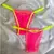 Calcinha de regulagem Pink Neon com Alça Amarelo Neon - Treacy Lingerie