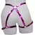 Harness com Algemas Submission - Slim - Pvc Metalizado Rosa - GS Acessórios - comprar online