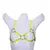Harness Soutien Vazado Tiras - Pvc Cristal Verde neon -GS Acessórios