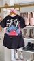 T-SHIRT STITCH PRETA na internet