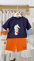 CJ CAVALO MARINHO AZUL/BERM EM MOLETINHO - comprar online