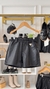 SHORT ANIMÊ COURO PRETO - BOUTIQUE MEL PAIVA