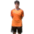 Camiseta Prematch Guayaquil de color naranja para hombre, con diseño moderno y detalles en morado.