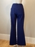 Calça Flare Azul Botões Bob