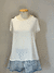 Blusa Arestta Branca Pedrarias Ombro - comprar online