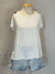 Blusa Arestta Branca Pedrarias Ombro