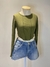 Croped Verde Manga Longa Safe Drip