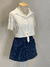 Camisa Croped Rendada - BAZAR SAFE