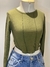 Croped Verde Manga Longa Safe Drip - comprar online