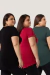 Kit 3 Blusas Femininas Plus Size Tampa Bumbum Nina Mullet na internet
