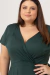 Vestido Claudia Transpassado Plus Size Feminino na internet