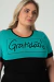 Conjunto Blusa Gratidão + Calça Pantacourt - Mulher Única