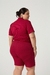 Blusa Plus Size Daiane Gola Alta Manga Curta - Mulher Única