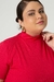 Blusa Plus Size Daiane Gola Alta Manga Curta