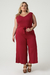 Macacão Pantacourt Cristina Decote V Plus Size