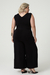 Macacão Pantacourt Cristina Decote V Plus Size - comprar online