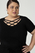 Blusa Camila Plus Size Feminino Com Tiras - loja online