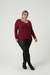 Blusa Feminina Sofia Plus Size Decote V Viscolycra
