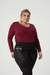 Blusa Feminina Sofia Plus Size Decote V Viscolycra - Mulher Única