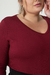 Blusa Feminina Sofia Plus Size Decote V Viscolycra na internet