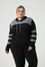 Blusão Bruna Feminino Plus Size com Recortes