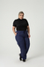 Calça Aline de Moletom Cargo Pantalona Feminina Plus Size