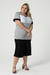 Blusa Raquel com Estampa e Listra - Mulher Única