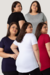 Imagem do Kit 5 Blusas Femininas Plus Size Tampa Bumbum Nina Mullet