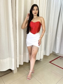 Corset acetinado - Audaciosa Slz