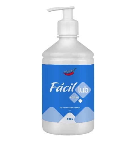 Fácil Lub Gel Lubrificante Neutro Chillies 500g