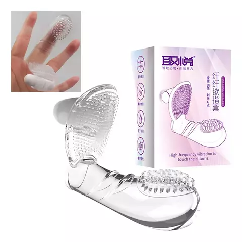 Capa Extensora para Dedo com Vibro – Squirt e Massagem Clitoriana - comprar online