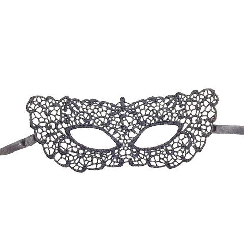 Máscara de Renda Veneziana com Fita de Cetim – Acabamento Fino para Revenda
