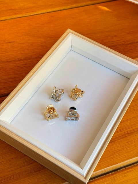 Par Mini Piranha de Cabelo Borboleta - Nathalia