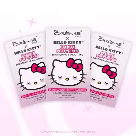 THE CREME SHOP - PATCHES BYE BYE PUFFY EYES - HELLO KITTY (parches de ojos)