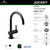 HIDROMET JOCKEY COCINA MESADA MONOCOMANDO NEGRO en internet
