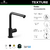 HIDROMET TEXTURE COCINA MESADA MONOCOMANDO NEGRO en internet
