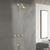 HIDROMET TEXTURE DUCHA CON TRANSFERENCIA DORADO