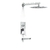 HIDROMET SPACE DUCHA CON TRANSFERENCIA MONOCOMANDO CROMO
