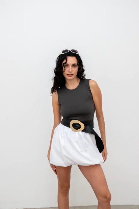 Pollera Violetta Globo