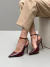 Scarpin Slingback Lauren Cherry