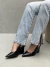 Scarpin Slingback Mia Preto - comprar online