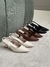 Scarpin Slingback Omnia Off White - Alurra Calçados