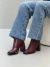 Bota Skin Bordô - Alurra Calçados