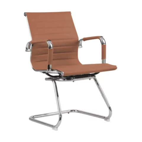 Cadeira Fixa Charles Eames Esteirinha Caramelo