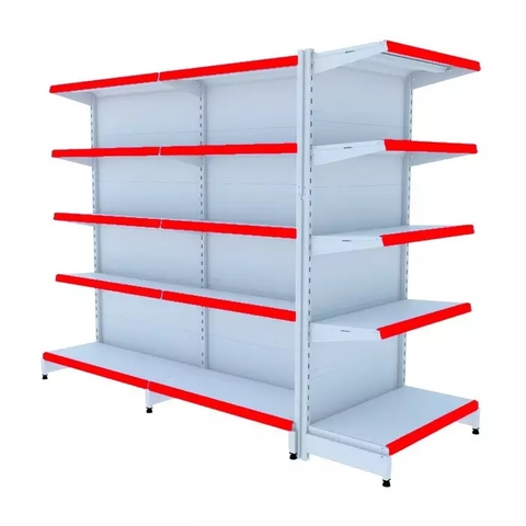 Gondola Centro 170 Fit Ate 2 Metros 1 Ponta Branco 25b Pe Vermelho