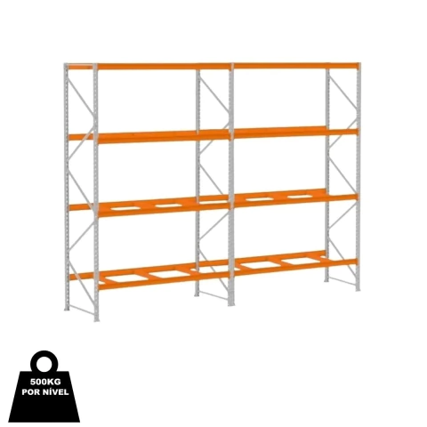 Mini Porta Pallet 500kg 1 Inicial 1 Continuação 3,75m Comprimento 3,00m x 1,80m x 80cm