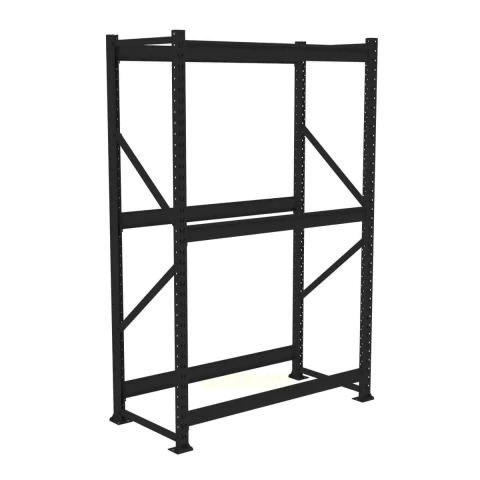 Mini porta pallet 250kg preto inicial 2,00 x 1,80 x 0,60