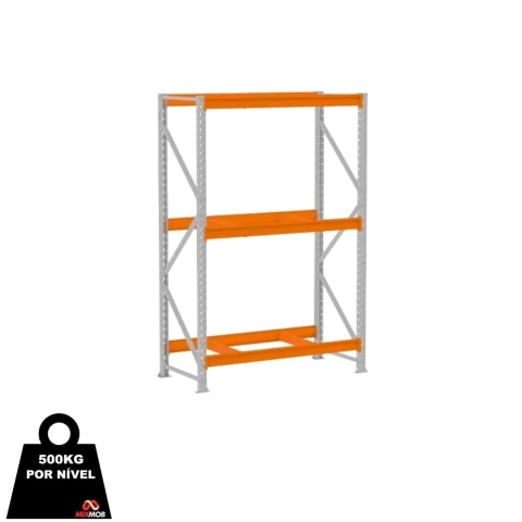 Mini Porta Pallet 500Kg Inicial 2,00m x 1,20m x 60cm